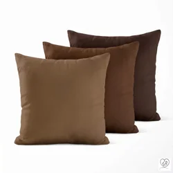 Brown Cotton Pillow Covers | Euro Shams & Custom Sizes
