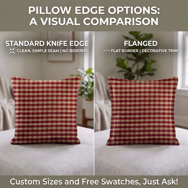 Additional Image for Green and Tan Plaid Pillow Covers | Euro Shams & Custom Sizes