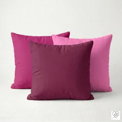 Berry Pink Cotton Pillow Covers | Euro Shams & Custom Sizes