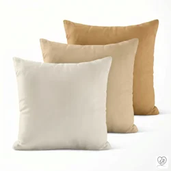Brown Cotton Pillow Covers | Euro Shams & Custom Sizes