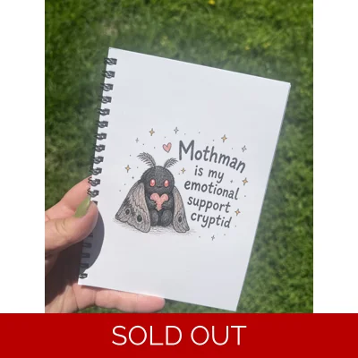 Emotional Support Mothman Notebook