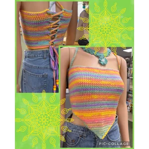 Crochet corset top