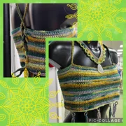 Crochet corset top