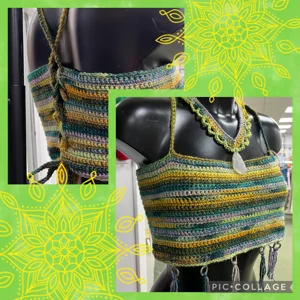 Crochet corset top