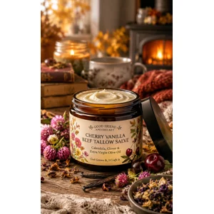 Beef Tallow Salve with Cherry Vanilla Scent