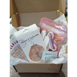 Boxed Press On Nail Bundle - French manicure inspired