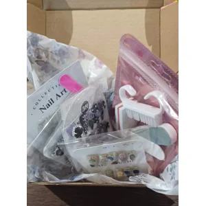 Boxed Nail bundle - 3d crystals &silver