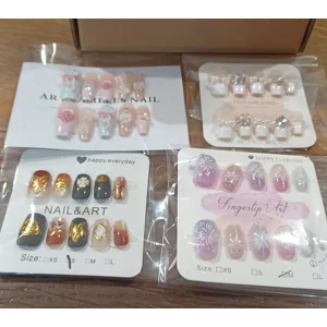 Boxed press on nail bundle - 3d elements