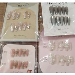 Boxed Press on nail bundle - 3d &  catseye