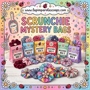 6 Mystery Scrunchies mixed designs