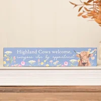 Highland Cow Mantle Plaque