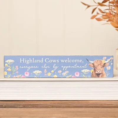 Highland Cow Mantle Plaque