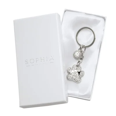 Crystal Paw Keyring