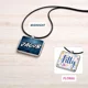 Personalised Square Pendant Necklace