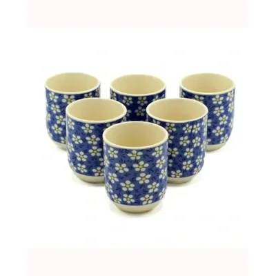 6x Herbal Tea Cup - Blue Daisey