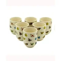 6x Herbal Tea Cup - Butterflies