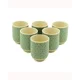6x Herbal Tea Cup - Green Mosaic