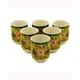 6x Herbal Tea Cup - Long Life Oriental Design
