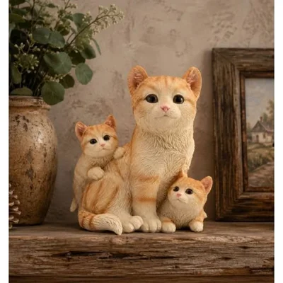 Cat Family Figurine