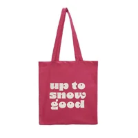 Glitter Tote Bag - Up to Snow Good