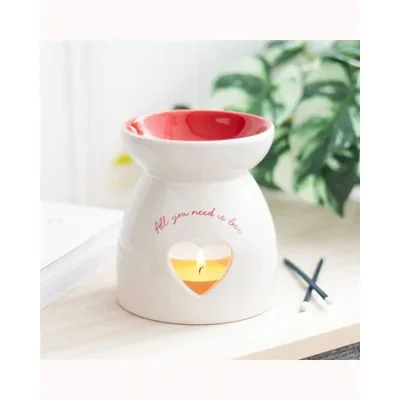 All You Need is Love Heart Oil Burner and Wax Warmer