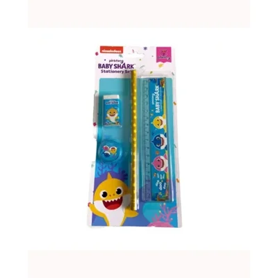 Baby Shark 4 Piece Stationery Set