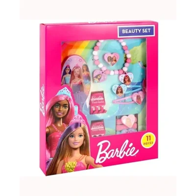 Barbie 11pcs Hair & Jewelry Beauty Set