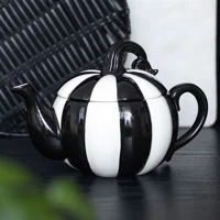 Black and White Striped Pumpkin T..