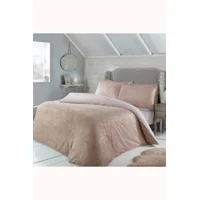 Sparkle Ribbed Fleece Duvet Set