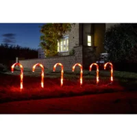 Candy Cane Stake Lights 5pk