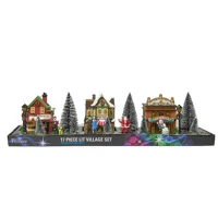 Christmas Street Scene Light-Up D..