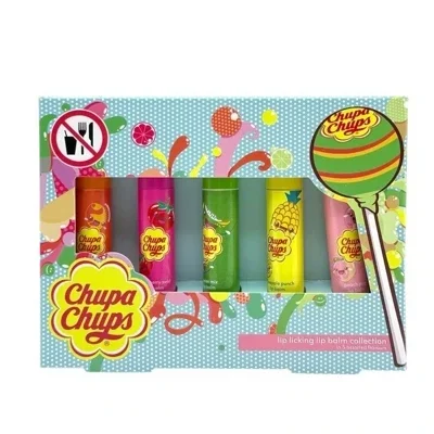 Chupa Chups Lip Licking Lip Balm Collection 5pcs Gift Set