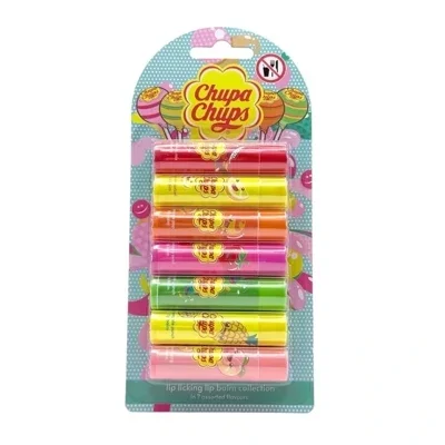 Chupa Chups Lip Licking Lip Balm Collection 7pcs Gift Set