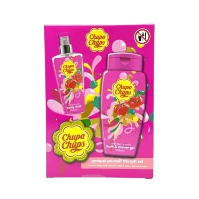 Chupa Chups Strawberry Swirl Pamper Yourself Trio Gift Set