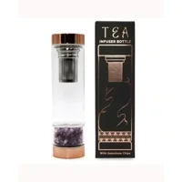Crystal Glass Tea Infuser Bottle ..