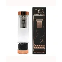 Crystal Glass Tea Infuser Bottle ..