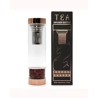 Crystal Glass Tea Infuser Bottle ..