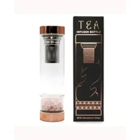 Crystal Glass Tea Infuser Bottle ..