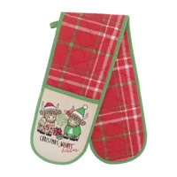 Double Oven Glove - Christmas Kis..