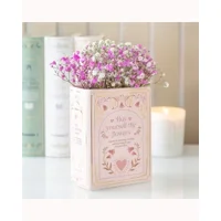 Pink Book Shaped Vase