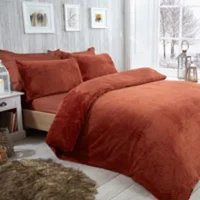 Rust Cosy & Soft Waffle Fleece Du..