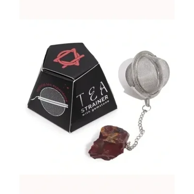 Raw Gemstone Tea Strainer - Mookaite