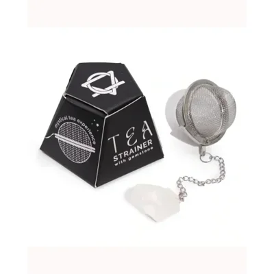 Raw Gemstone Tea Strainer - Rock Quartz