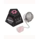 Raw Gemstone Tea Strainer - Rose Quartz