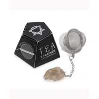 Raw Gemstone Tea Strainer - Smoky..