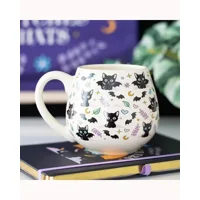 Cute and Creepy Cat Print Rounded..