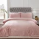 Blush Matt Velvet Duvet Set