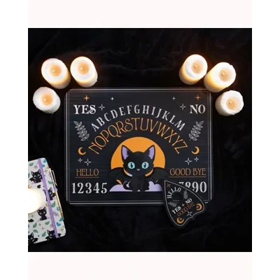 Cute and Creepy Bat Cat Talking Board with Planchette
