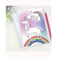 Personalised Unicorn A5 Notebook