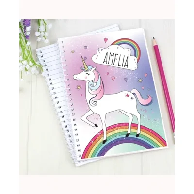 Personalised Unicorn A5 Notebook